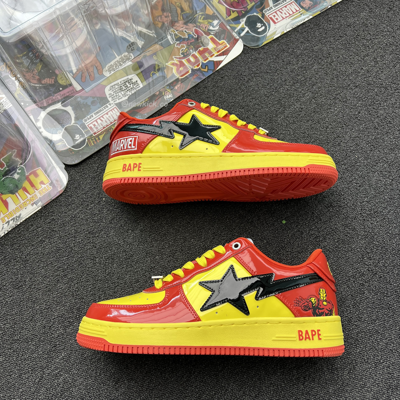 A Bathing Ape Bape Sta Marvel Comics Rocket Raccoon Thor Hulk Captain America Black Widow Iron Man  2022 (23) - www.newkick.vip